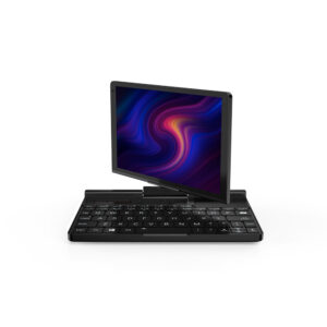 Mini Laptop GPD Pocket 3 che mostra il display rotante