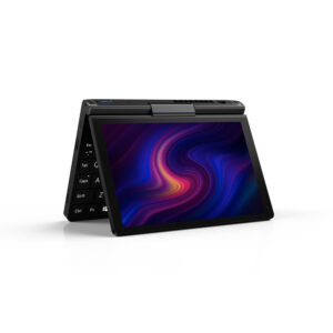 Mini Laptop GPD Pocket 3 che mostra il display in modalità yoga