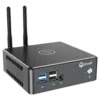 Mini PC Windows Proteus by DroiX - Visto dal fronte con 2x USB 3.0 Type-A, 2x USB Type-A 2.0, 1x combo cuffie e microfono da 3,5mm