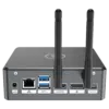 Mini PC Windows Proteus by DroiX - Visto dal retro con Display Port, porta HDMI, porta USB Type-C, 2x USB Type-A e porta Ethernet RJ45 1GB/s