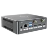 Mini PC Windows Proteus by DroiX - Visto dal retro con Display Port, porta HDMI, porta USB Type-C, 2x USB Type-A e porta Ethernet RJ45 1GB/s
