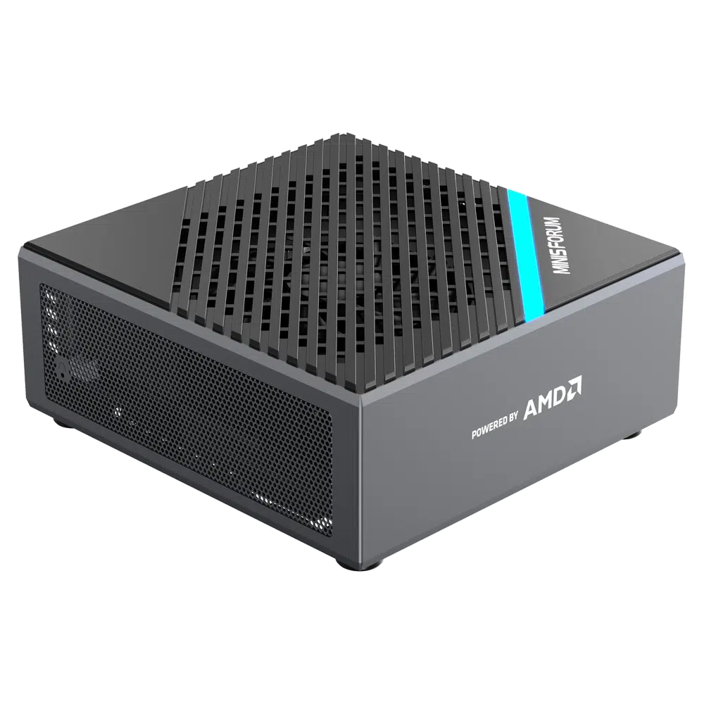 MinisForum EliteMini B550 esiplaanilt näidatud