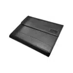 A detailed side-angle view showing the slim yet durable construction of the protective case.
