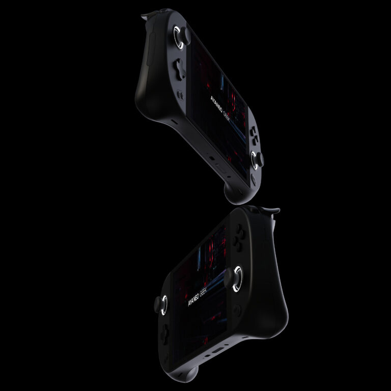 AYANEO GEEK Fantasy Black shown from multiple angles