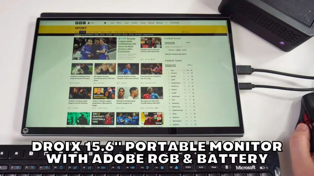 portable monitor with adobe rgb & battery
