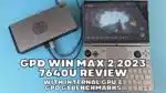 GPD WIN MAX 2 2023 7640U arvostelu