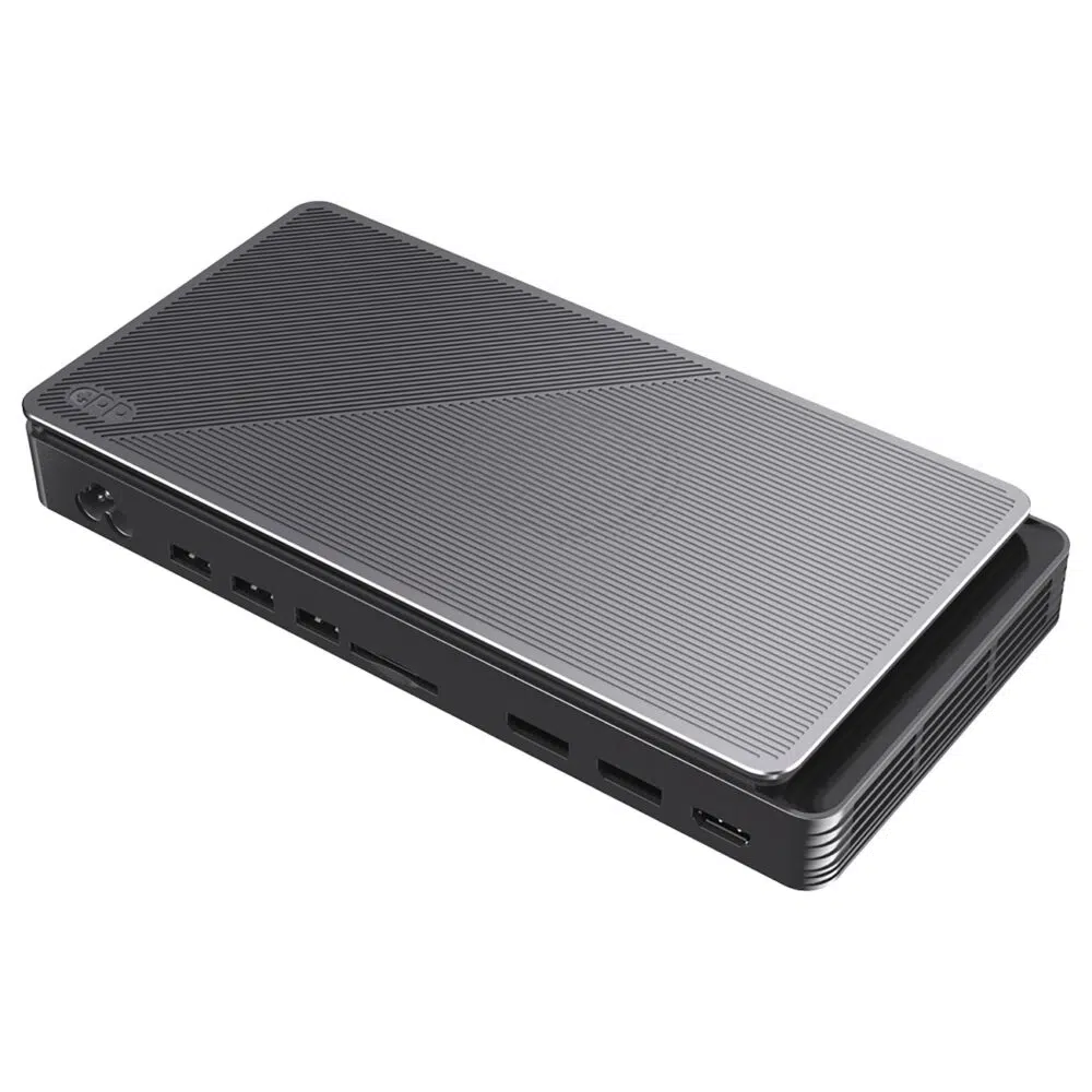 Imagine a stației de andocare GPD G1 2024 eGPU, cu GPU AMD Radeon RX 7600M XT, comutator TGP Toggle și conectivitate versatilă. Perfectă pentru gameri și profesioniști. Precomandați acum pentru capabilități revoluționare.