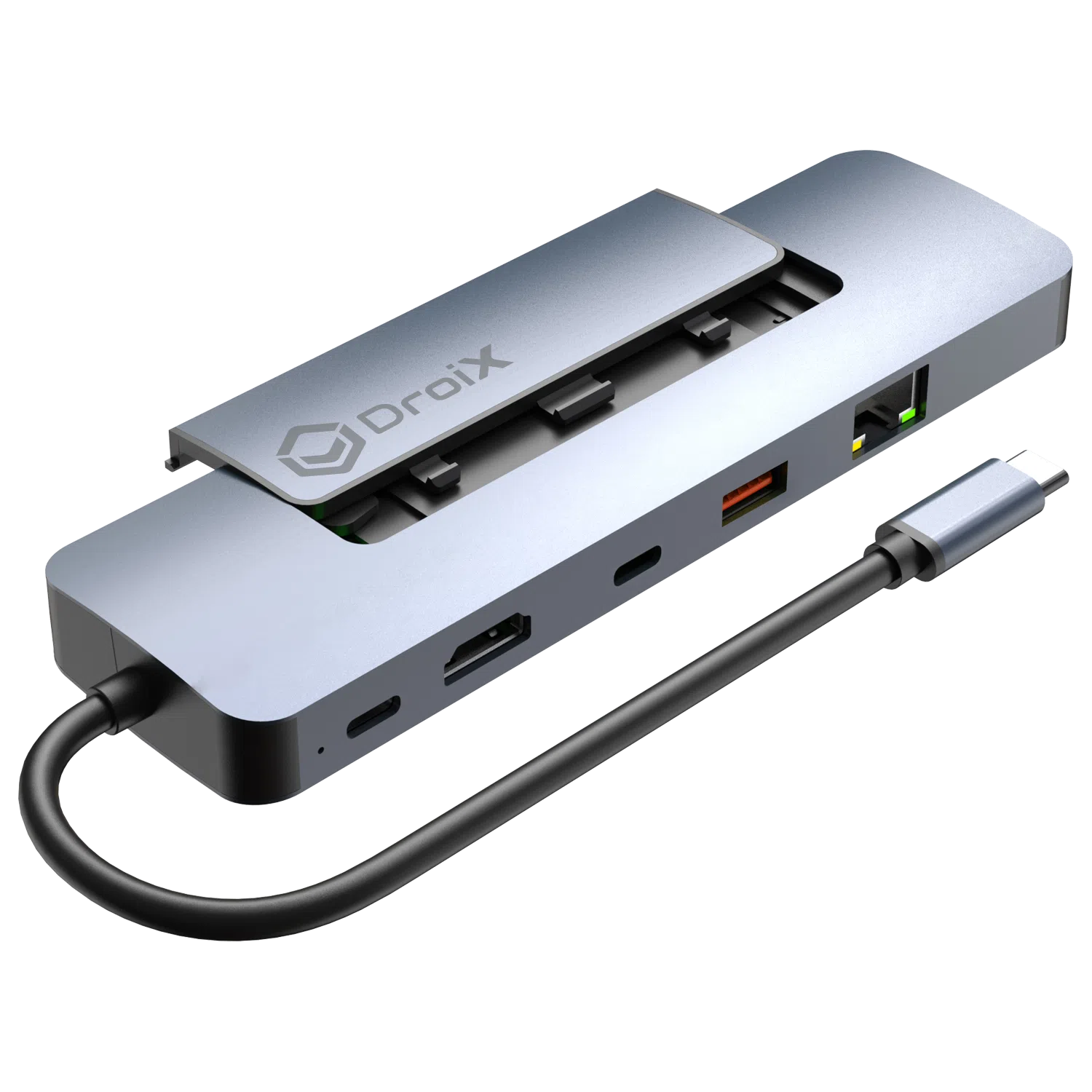 DroiX NH8 USB Hub with NVMe Render