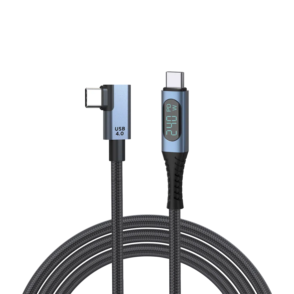 DroiX USB 4.0 Type-C Cable - L-Shape