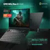 Il GPD Win Max 2 (2024) è alimentato da un processore AMD Ryzen 7 8840U con 8 core e 16 thread, con velocità di clock fino a 5,1 GHz. Il dispositivo include anche un NPU potenziato dall'IA, migliorando le sue prestazioni per applicazioni e giochi esigenti.