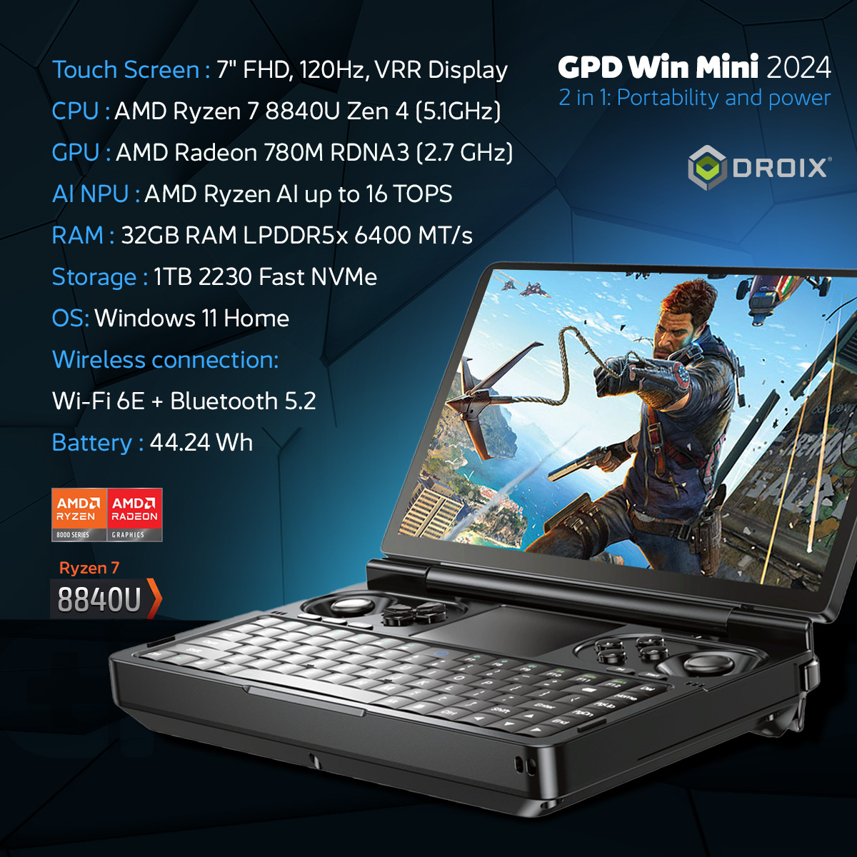 GPD WIN Mini 2024 - DROIX EU