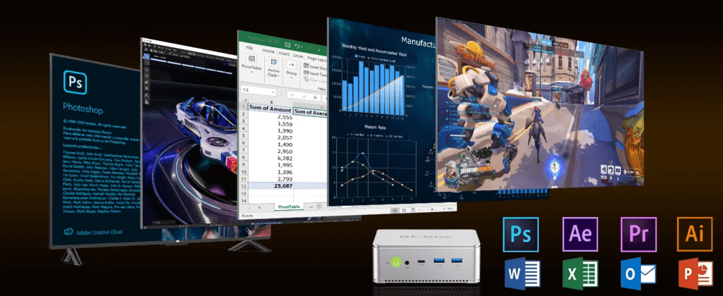 GMKtec NucBox K9 mini PC, a compact powerhouse designed for versatile computing and multimedia tasks with cutting-edge performance