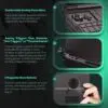 GPD Win Max 2:ssa (2024) on mukavat analogiset ohjaimet, jotka on suunniteltu ergonomiseen käyttöön. Analogiset liipaisimet simuloivat aseen liipaisimia tai kaasupolkimia realistisen pelikokemuksen takaamiseksi. Lisäksi laitteessa on kaksi yhdistettävissä olevaa takapainiketta, jotka mahdollistavat mukautettavat ohjausvaihtoehdot.