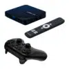 Console di gioco Gamestream Pro RTX5000 con un design nero elegante, dotata di hardware ad alte prestazioni ottimizzato per un gameplay fluido e rendering grafico avanzato.
