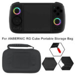 Custodia Anbernic RG Cube - Custodia nera portatile per console portatili Anbernic, con un design elegante, tasca interna a rete per accessori e robusta qualità costruttiva per il gioco in movimento.