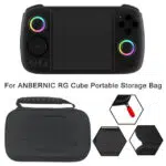 Custodia Anbernic RG Cube - Custodia nera portatile per console portatili Anbernic, con un design elegante, tasca interna a rete per accessori e robusta qualità costruttiva per il gioco in movimento.
