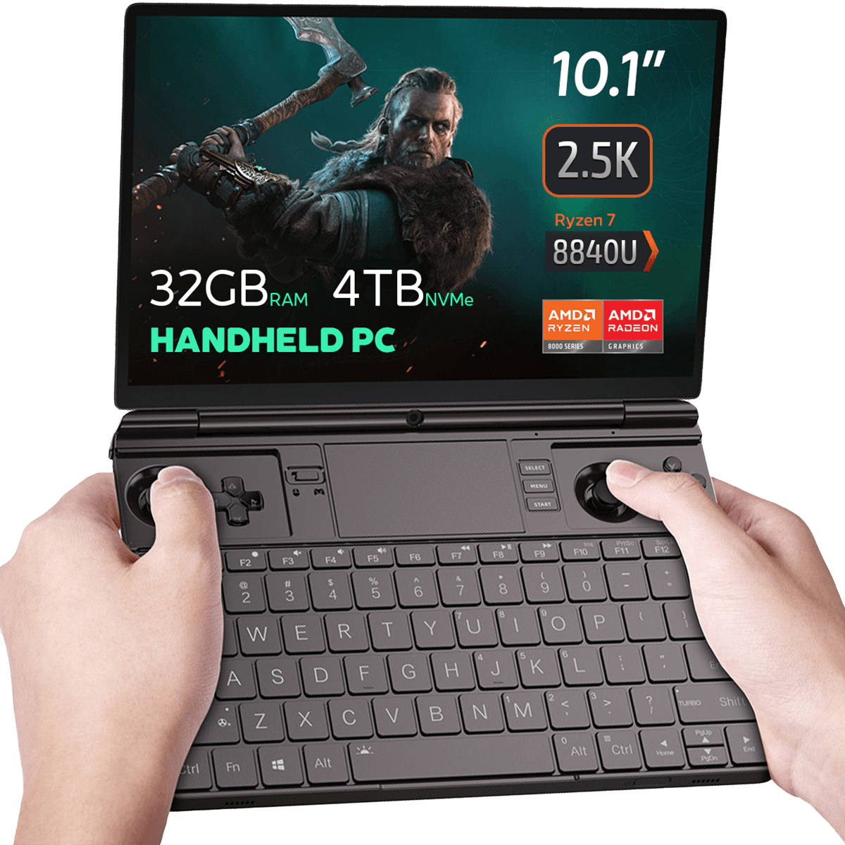 GPD WIN MAX 2 2024 - Refurbished (Class A), 32GB LPDDR5X / 4TB NVMe PCIE 4.0 2280