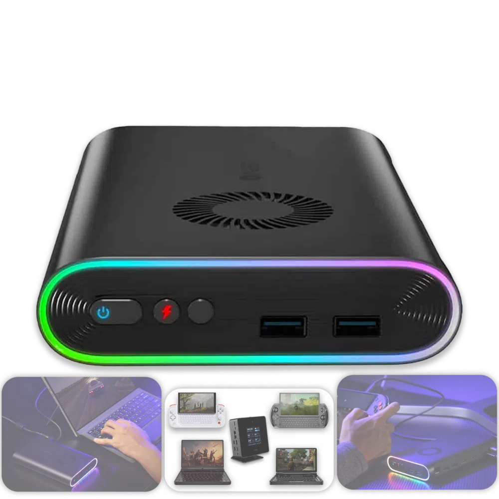 ONEXGPU eGPU-näytönohjaimen telakka laajennuskortti Radeon RX 7600M XT 8GB GDDR6 RDNA3 Architecture M.2 2280 Oculink Thunderbolt 3 ja 4 -arkkitehtuurin kanssa