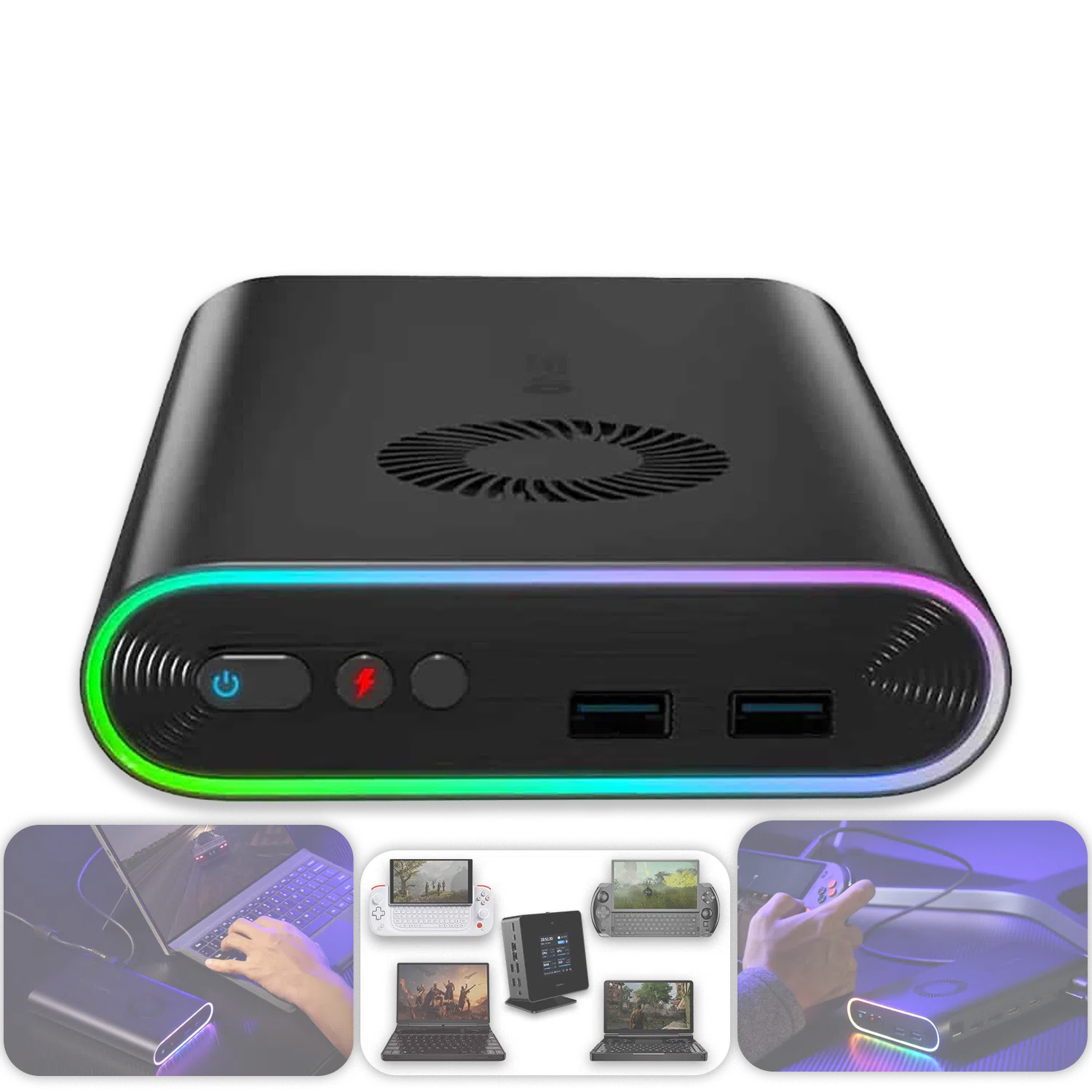 ONEXGPU eGPU Graphic Card Dock Expansion Card with Radeon RX 7600M XT 8GB GDDR6 RDNA3 Architecture M.2 2280 Oculink Thunderbolt 3 and 4