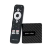 RockTek GB1 Android TV box koos spetsiaalse puldiga. Kompaktne seade on elegantse, tekstuurse disainiga. Puldil on ringikujuline navigatsiooniplaat, hääljuhtimise nupp ja spetsiaalsed nupud populaarsetele voogedastusteenustele, nagu YouTube, Netflix ja Prime Video, ning nupp "Apps", mis võimaldab kiire juurdepääsu installeeritud rakendustele.
