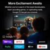 Google TV 12 RockTek GB1 Android TV-boksil, mis pakub juurdepääsu populaarsetele voogedastusplatvormidele, sealhulgas HBO Max, Netflix, Disney+, Peacock, Hulu, Prime Video, Apple TV+ ja YouTube. Kasutajad saavad nautida erinevaid meelelahutusvõimalusi, alates filmidest ja telesaadetest kuni mängudeni ja muuni.