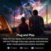RockTek GB1 Android TV boxi kaasaskantav disain, mis on piisavalt väike, et mahtuda taskusse või käekotti. Rõhutades lihtsat juurdepääsu voogedastusteenustele nagu Netflix, Prime Video, YouTube ja Disney+, võimaldab kasutajatel nautida meelelahutust kõikjal plug-and-play-mugavusega.
