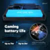 "Infograafik, mis tutvustab GPD Win Mini 2025 7-tollist puuteekraani, millel on Corning Gorilla Glass 5, 120 Hz VRR, 1920×1080 FHD resolutsioon, 500 nitti heledus ja 314 PPI. Tähtsündmuste hulka kuuluvad 10-punktilise multi-touchi tugi, 16:9 suhe 90% ekraani ja korpuse vahel, 168-kraadine avanemisnurk ja 100% sRGB värvigamma, mis tagab elava ja sujuva visuaali."