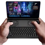 Kädessäsi on GPD Win Mini 2025, simpukkamallinen kannettava tietokone, jossa on 7-tuumainen 120 Hz:n VRR-näyttö ja joka toimii AMD Ryzen AI 9 HX 365/370- tai Ryzen 7 8840U -prosessoreilla. Siinä on jopa 64 Gt RAM-muistia ja 4 Tt NVMe-tallennustila, ja se on optimoitu pelaamiseen ja tuottavuuteen Hall Effect -joystickillä, täydellisellä QWERTY-näppäimistöllä ja upeilla cyberpunk-aiheisilla visuaalisilla näkymillä näytöllä.