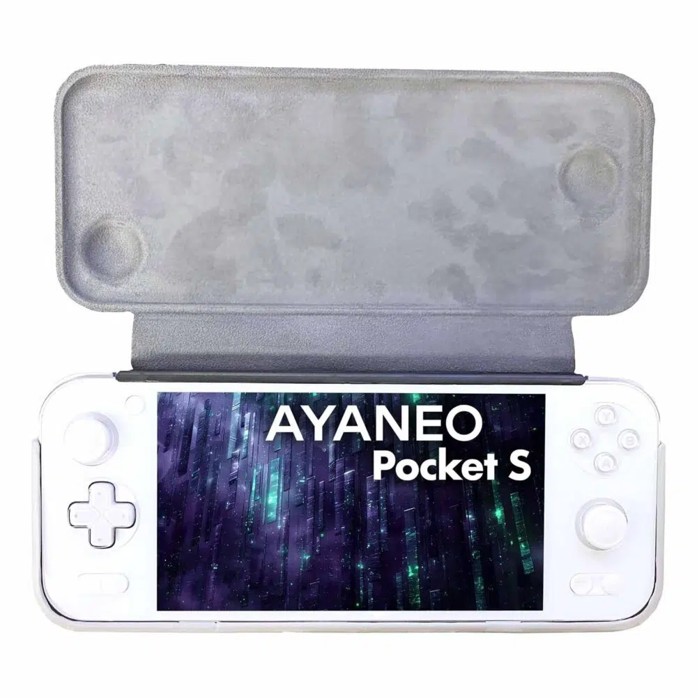 AYANEO Pocket S Case odprite in razkrijte notranjo podlogo, ki je zasnovana tako, da preprečuje praske, napravo pa varno namestite v notranjost za optimalno zaščito.