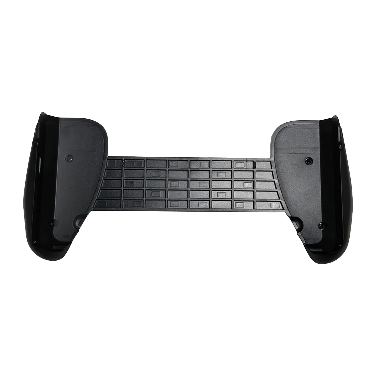 Top-down view of the GPD Win Mini Grips 2025, showcasing the ergonomic design and textured grip panels for enhanced comfort and control.