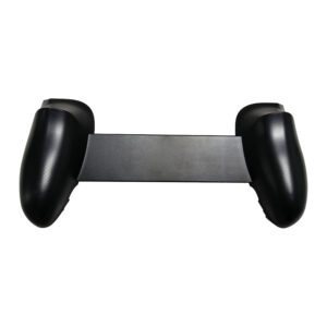 Vista traseira do GPD Win Mini Grips 2025, mostrando as pegas ergonómicas e a superfície texturada para uma experiência de jogo confortável.