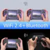 WiFi 2.4 ja Bluetoothi funktsioonide demonstratsioon kahe juhtmevabalt ühendatud pihuarvuti ja Bluetooth-ühendusega kontrolleri kasutamisega.