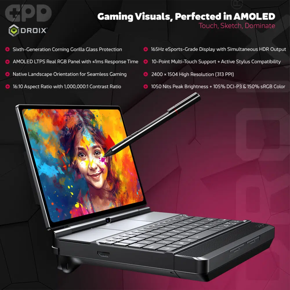 GPD WIN Max 3 handheld gaming PC promotional infographic — infographic 02