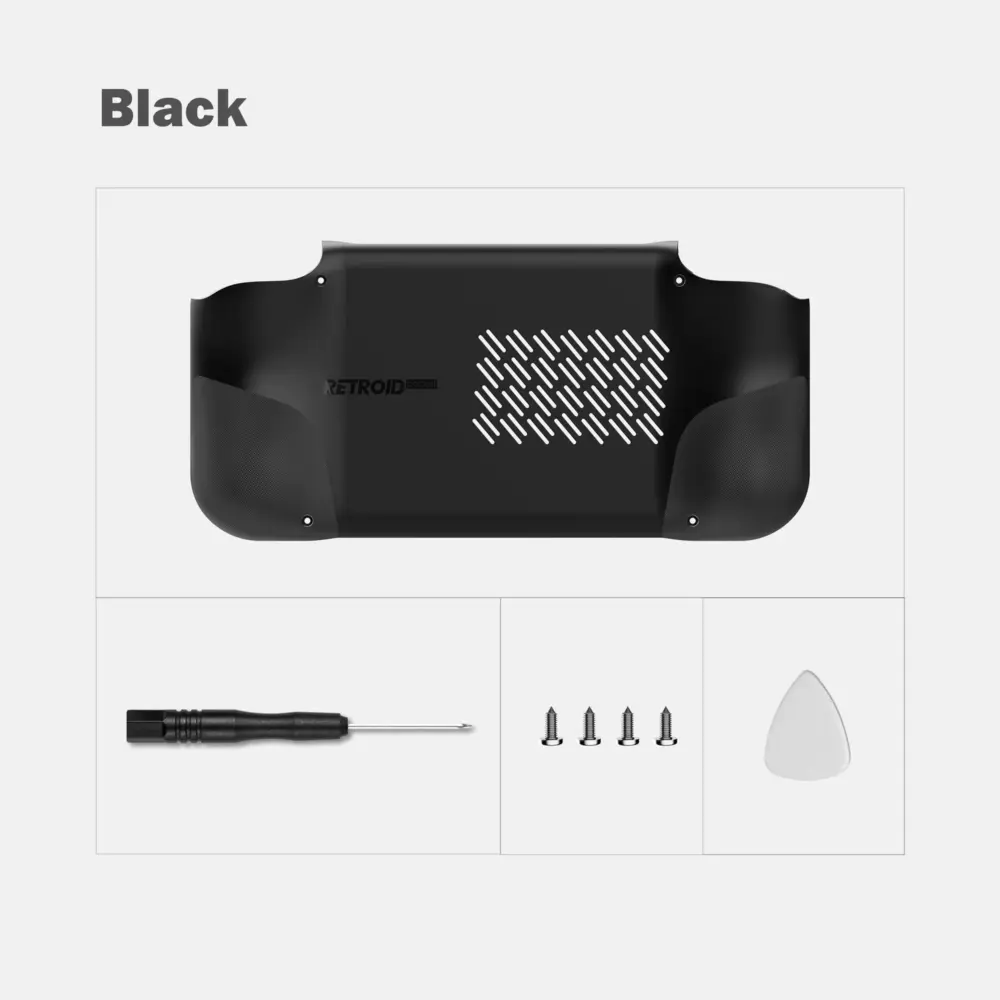 Retroid Pocket Nova Bumped Back Shell Black