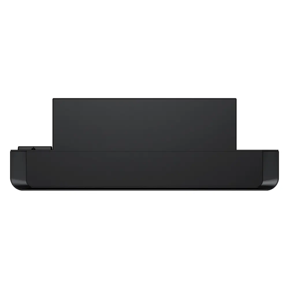 GPD WIN Max 3 110W cooling module, front view, matte black with glossy rounded base and raised rear panel